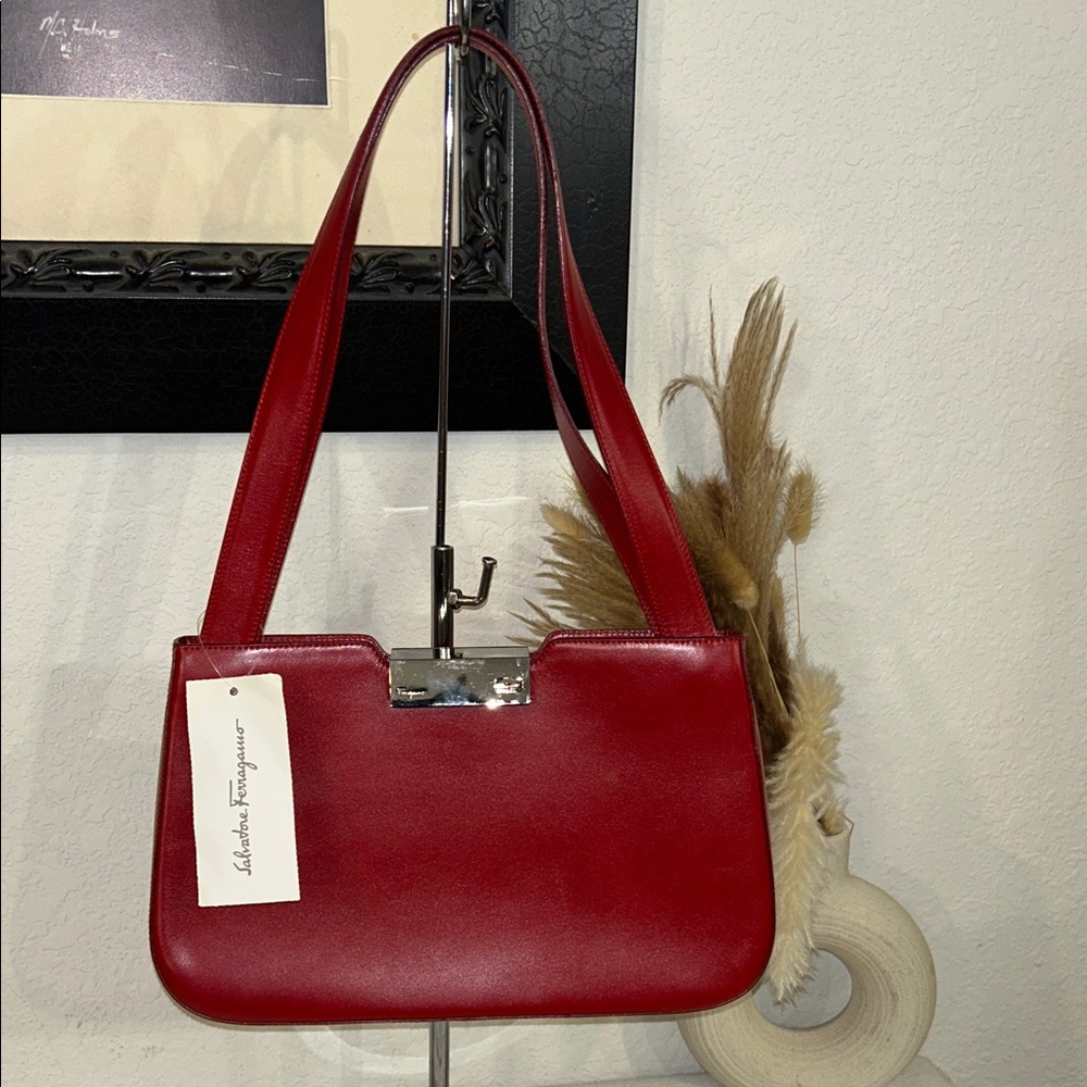 Salvatore Ferragamo Crimson Shoulder Bag like new